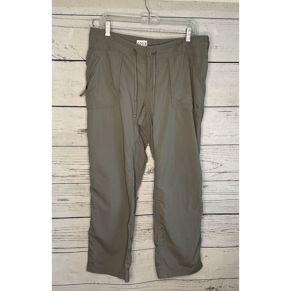 The North Face Nylon Hiking‎ Pants Size 12 Short Gray Drawstring